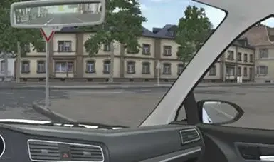 Weitere Abbiegesituation in der Simulationsansicht