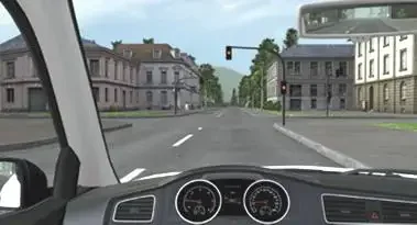 Weitere Vorfahrtssituation in der Simulationsansicht