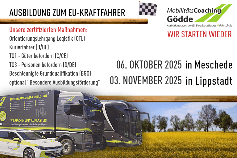 Ausbildung zum EU-Kraftfahrer
